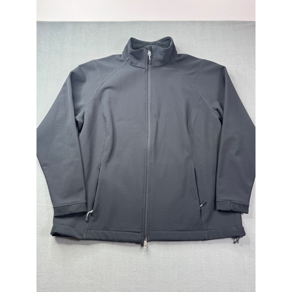 Lands' End The Outfitters Waffle Grid Full Zip Jacket Sz 1X Gorpcore outdoors